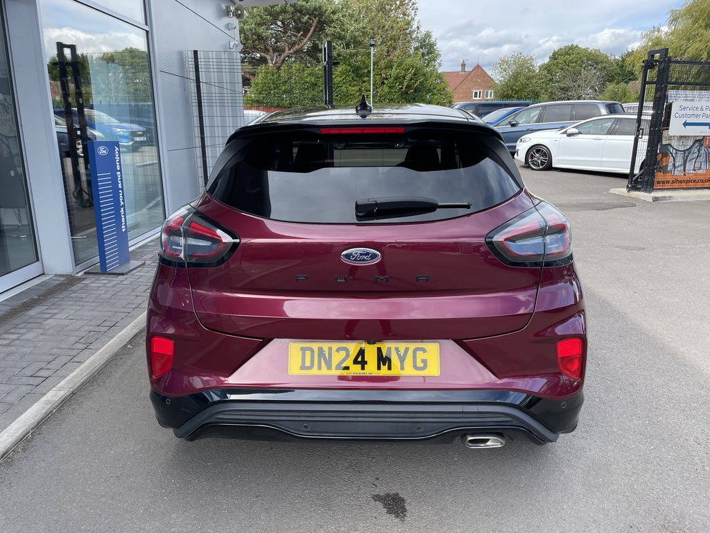Ford Puma 1.0 Ecoboost Hybrid Mhev Vivid Ruby Ed Dct Red #5