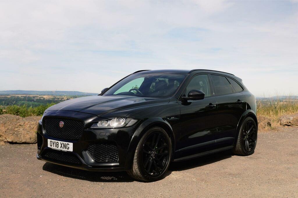 Jaguar F-Pace Suv 2.0 D240 R-sport Awd Euro 6 Ss 20 OY18XNG Black #3