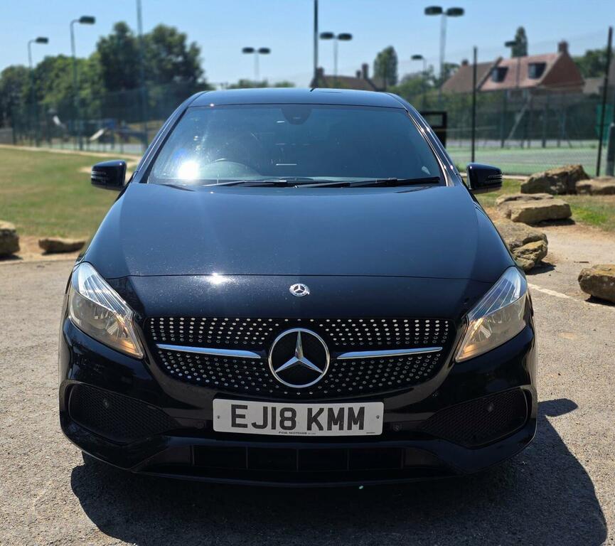 Mercedes-Benz A Class Hatchback 2.1 A200d Amg Line Executive 7G-dct Eu EJ18KMM Black #2