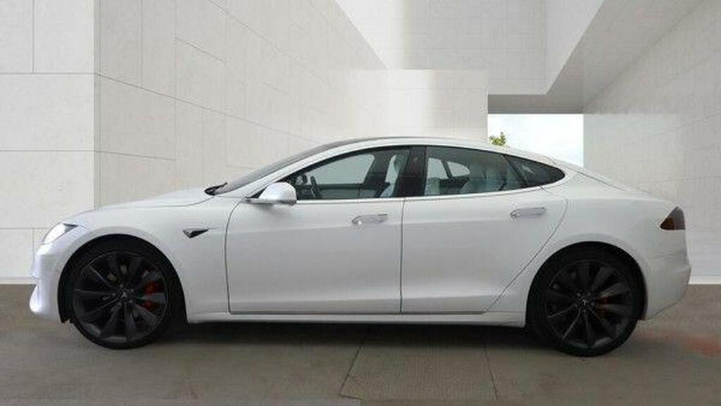 Tesla Model S Hatchback P100dl Dual Motor 4Wd Ludicr White #5