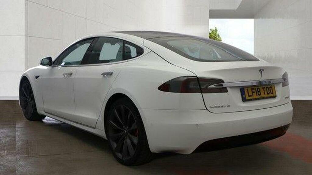 Tesla Model S Hatchback P100dl Dual Motor 4Wd Ludicr White #4