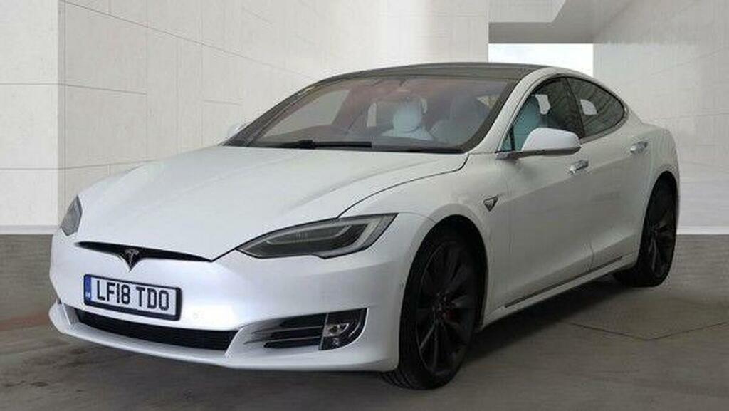Tesla Model S Hatchback P100dl Dual Motor 4Wd Ludicr White #3