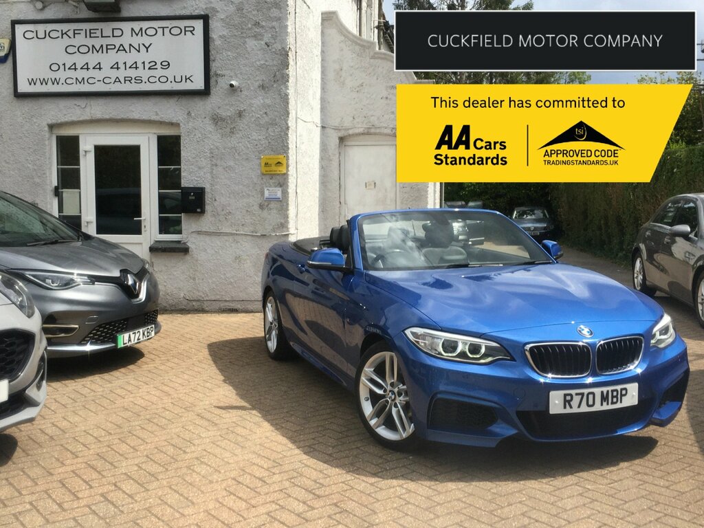 BMW 2 Series 1.5 218I M Sport Convertible Euro Blue
