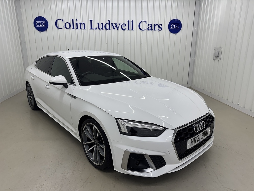 Audi A5 2.0 Tdi 35 S Line Sportback S Tronic Euro 6 Ss White