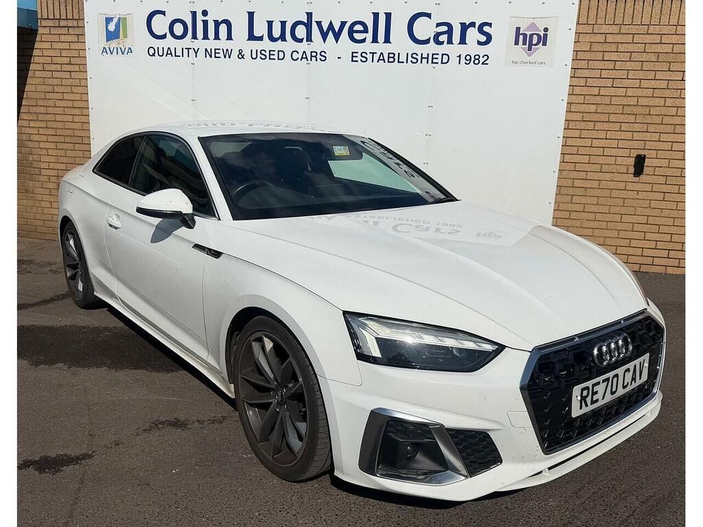 Audi A5 Tdi S Line Coupe 2.0 White #2