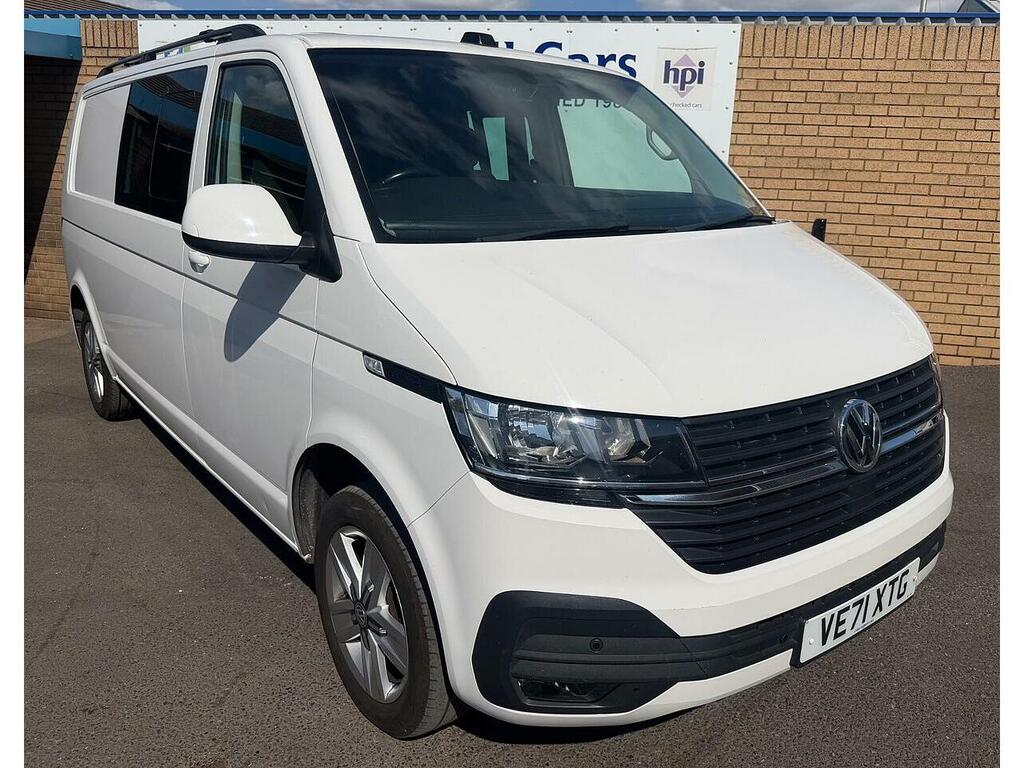 Volkswagen Transporter 2.0 Tdi T32 Highline Kombi Double Cab D White #2