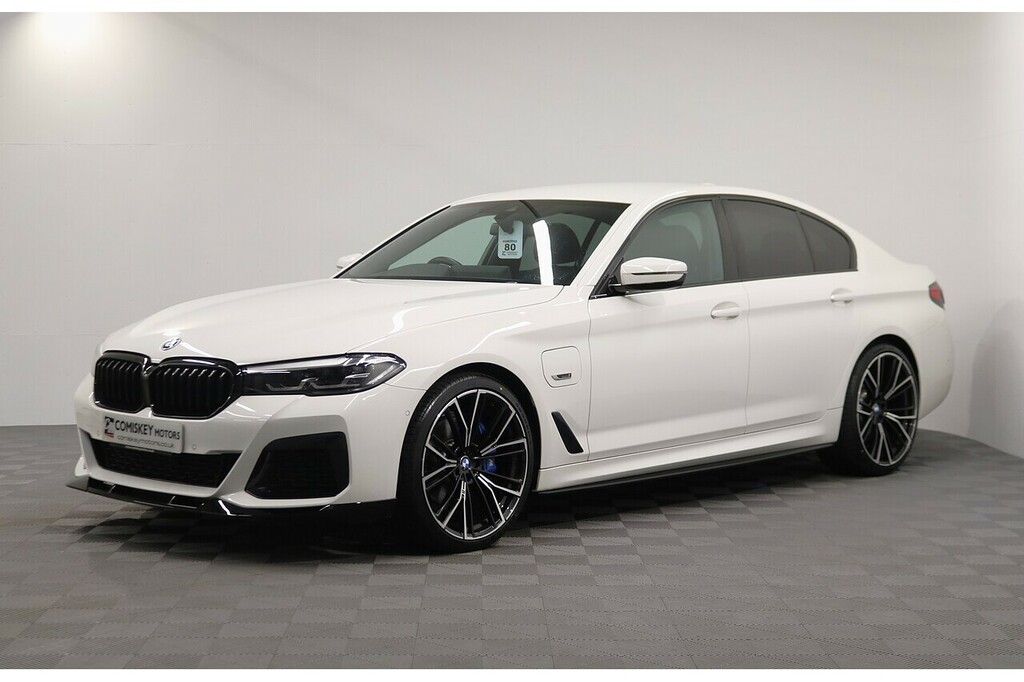 BMW 5 Series 530E M Sport LG22RUW White #3