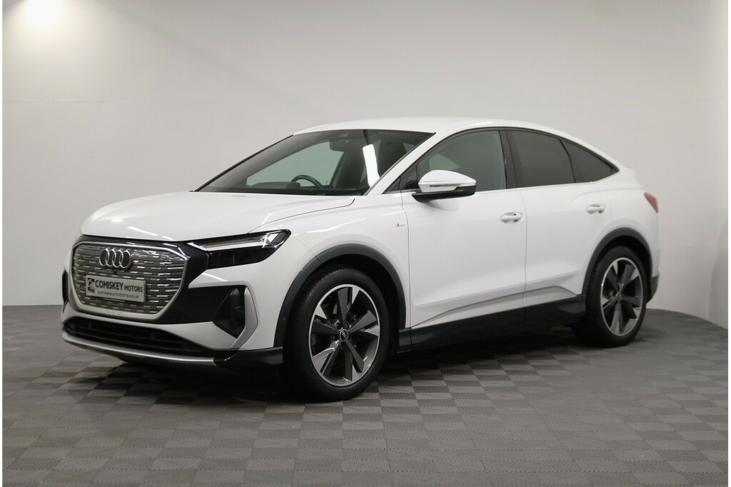 Audi Q4 E Tron S Line YT23FKX White #3
