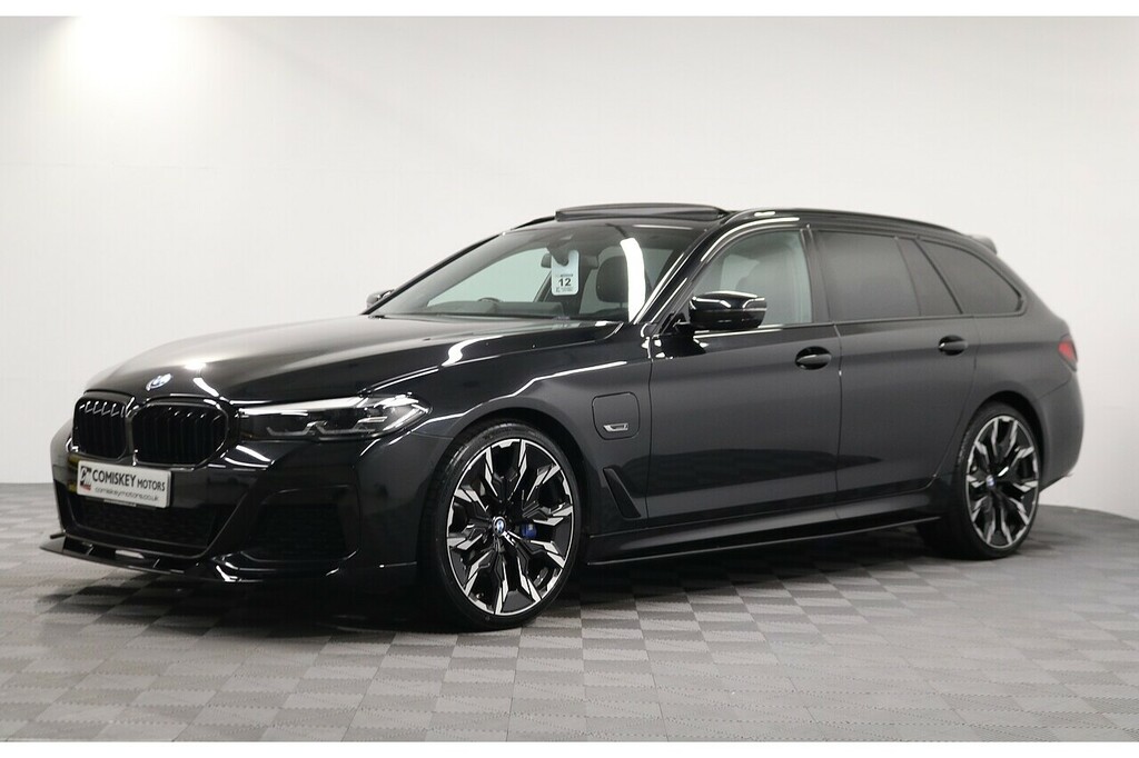 BMW 5 Series 530E M Sport YK23WCS Blue #3