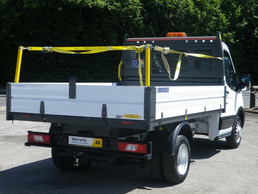 Ford Transit Custom Tipper 2.0 Transit Leader Single Cab Tipper 350 L2 HF75KFJ White #4