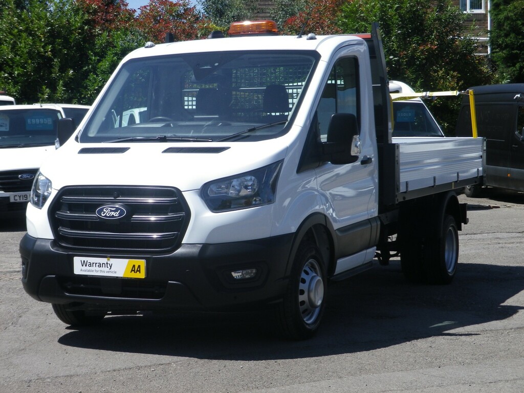 Ford Transit Custom Tipper 2.0 Transit Leader Single Cab Tipper 350 L2 HF75KFJ White #2