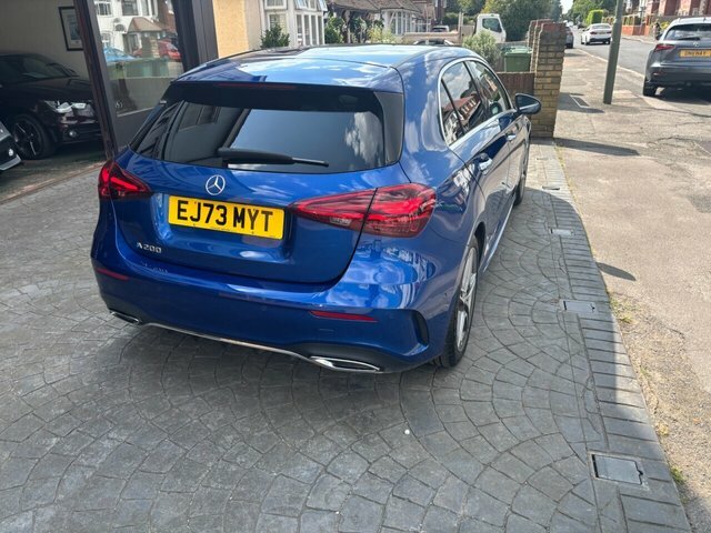 Mercedes-Benz A Class 1.3 A200h Mhev Amg Line Executive Hatchback EJ73MYT Blue #4