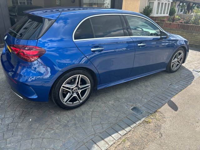 Mercedes-Benz A Class 1.3 A200h Mhev Amg Line Executive Hatchback EJ73MYT Blue #3