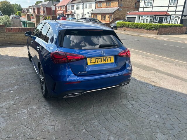 Mercedes-Benz A Class 1.3 A200h Mhev Amg Line Executive Hatchback EJ73MYT Blue #5