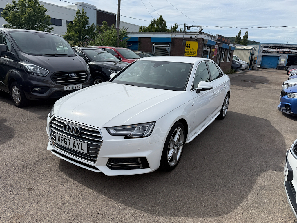 Audi A4 Tfsi S Line WP67AYL White #3