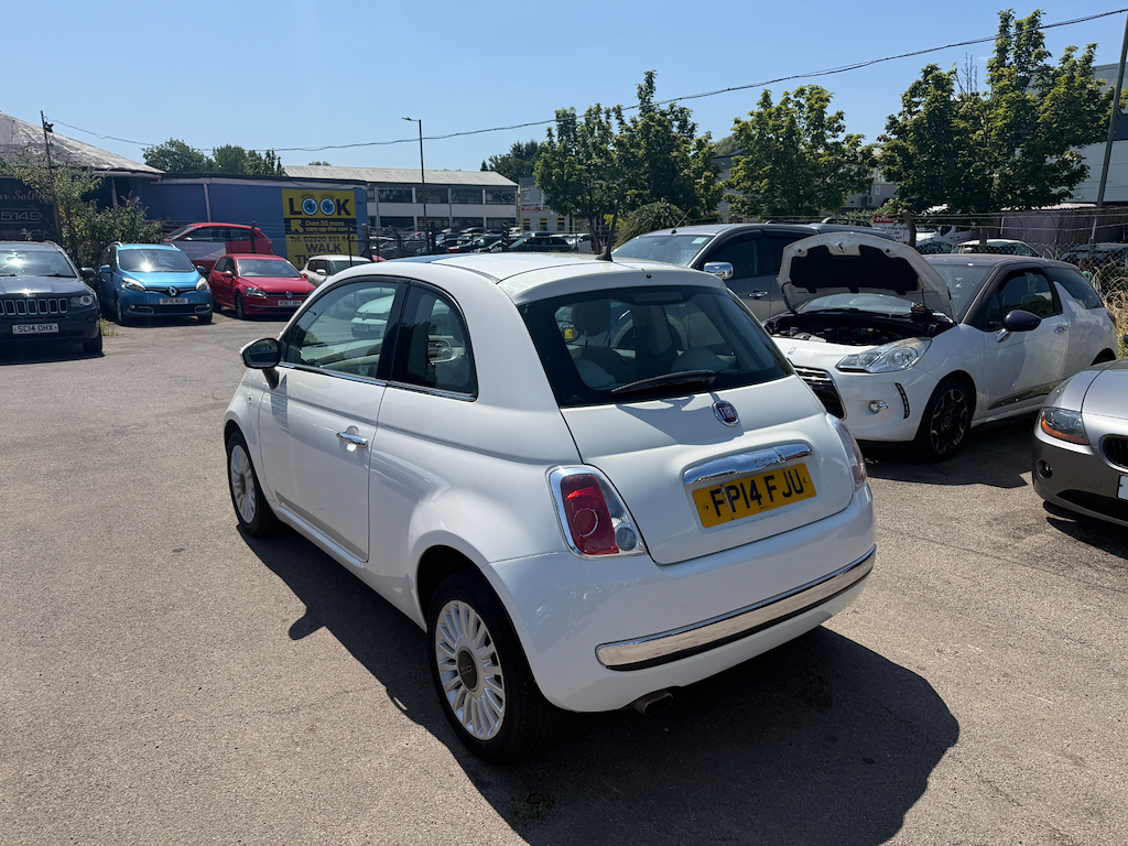 Fiat 500 Lounge White #4