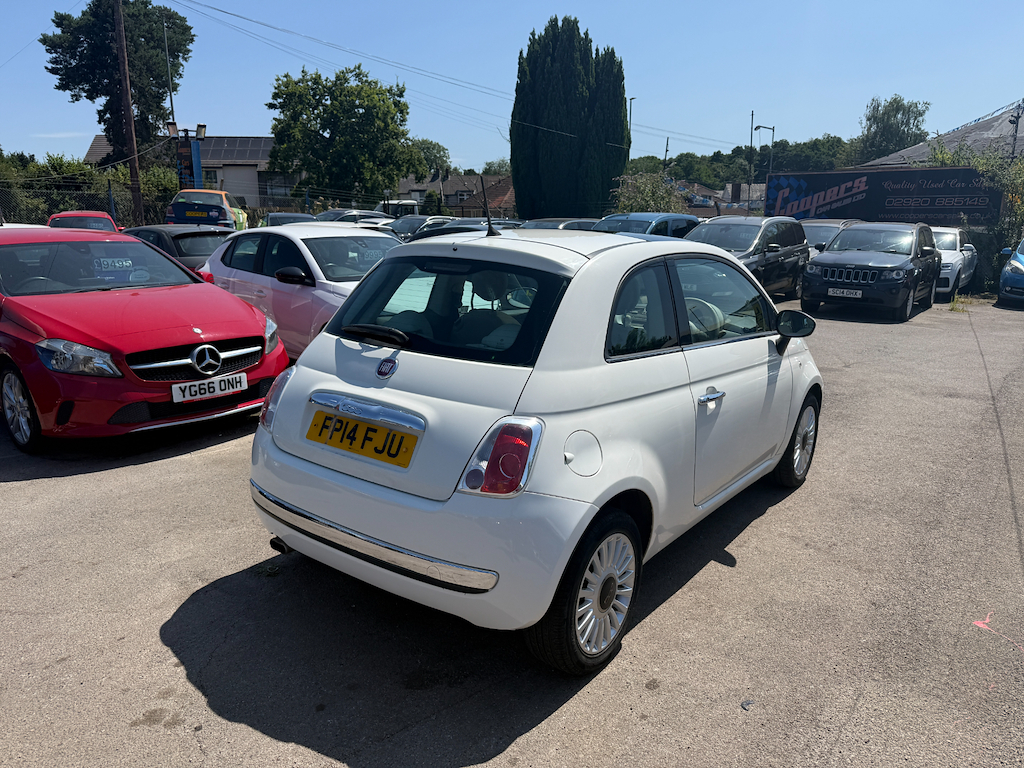 Fiat 500 Lounge White #5