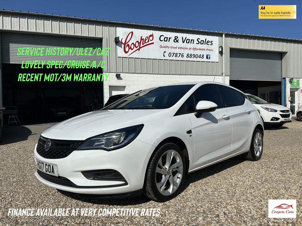 Vauxhall Astra 1.4I Sri Hatchback Euro 6 100 P White