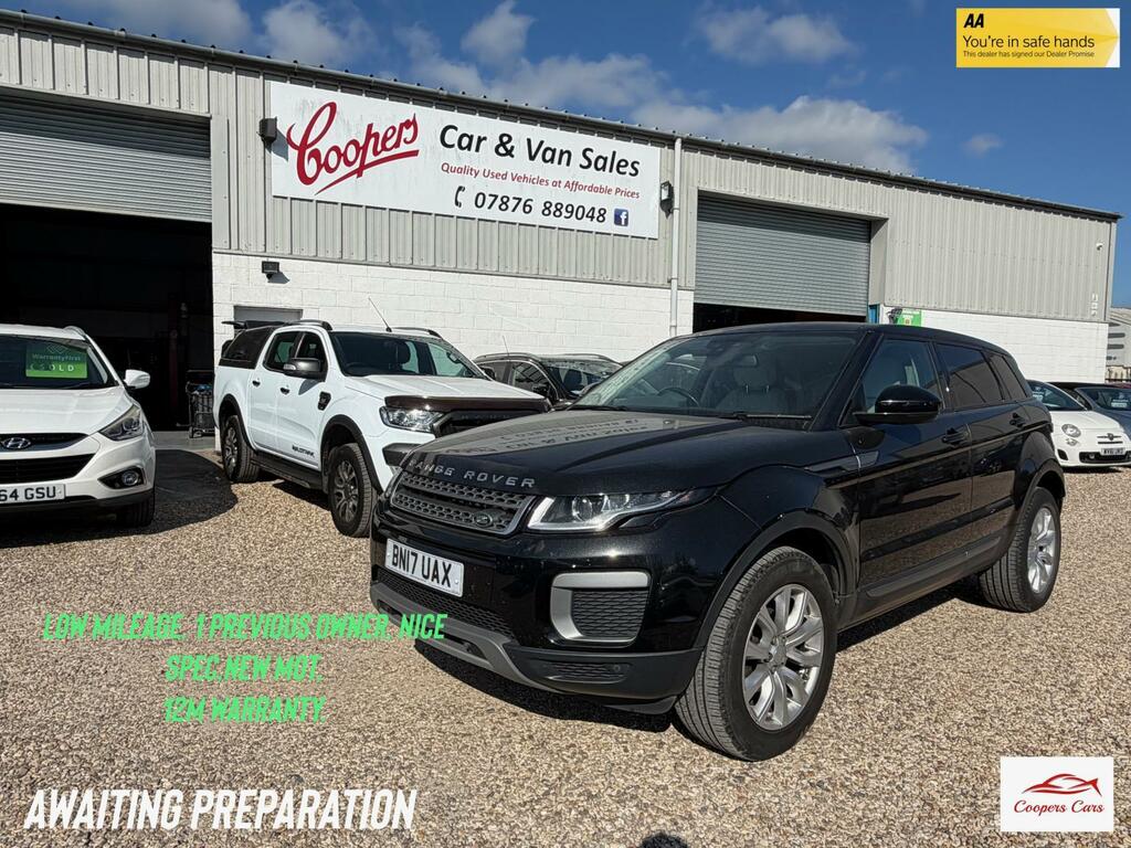 Land Rover Range Rover Evoque 2.0 Ed4 Se Suv Fwd Euro 6 Ss BN17UAX Black