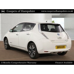 Nissan Leaf Electric White #5