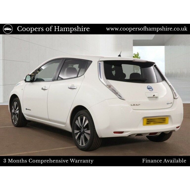 Nissan Leaf Electric White #2