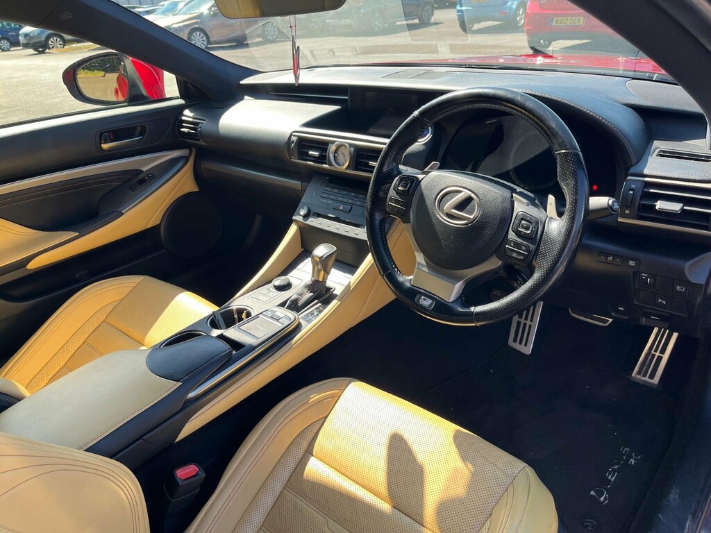 Lexus RC 2.5 F Sport P-nav Mark Levinson Sunroof Coupe Silver #11