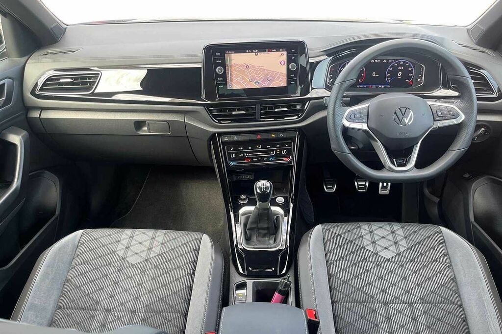 Volkswagen T-Roc 1.5 Tsi R-line Dsg 19 Misano Black Alloys White #9