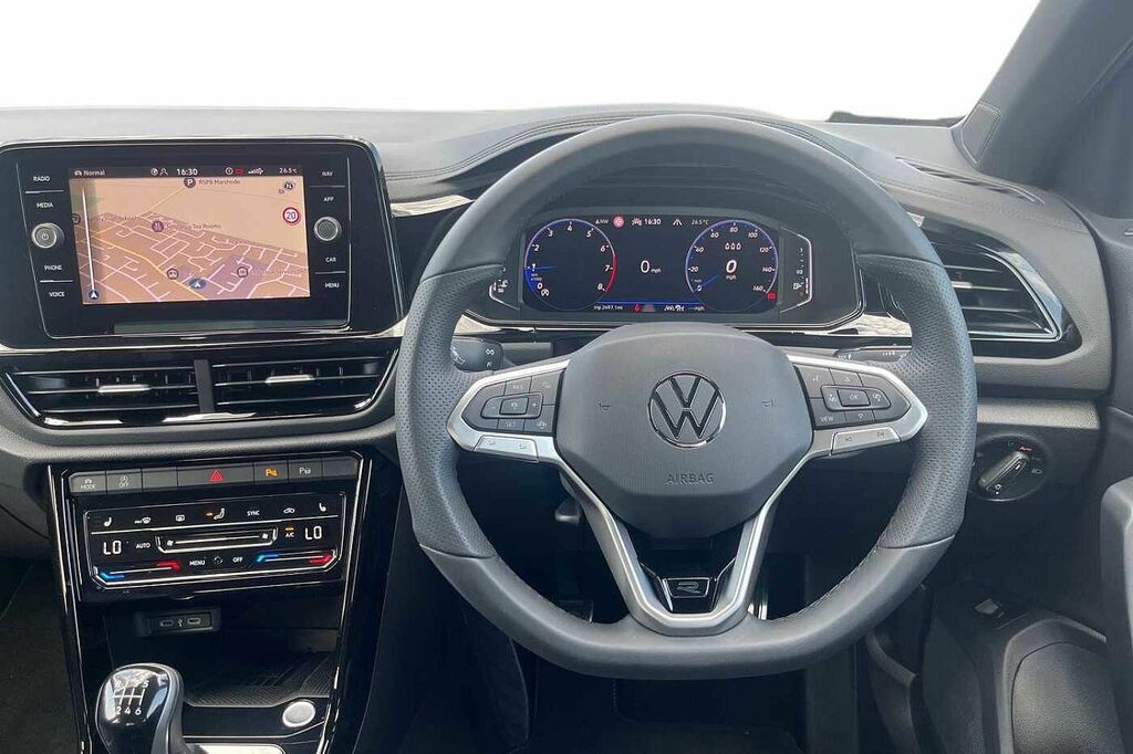 Volkswagen T-Roc 1.5 Tsi R-line Dsg 19 Misano Black Alloys White #15