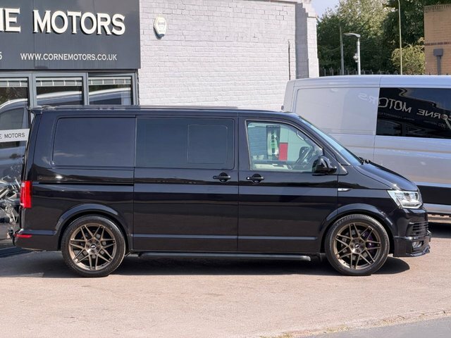 Volkswagen Transporter 2.0 Bitdi T32 Bluemotion Tech Highline Crew Van Ds Black #8