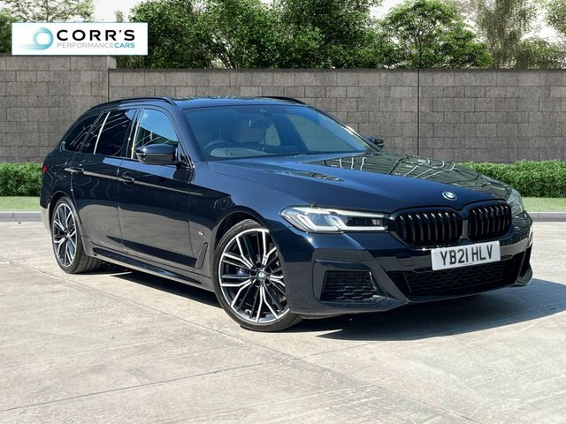 BMW 5 Series 3.0 530D Mht M Sport Touring Hybrid Ste Black