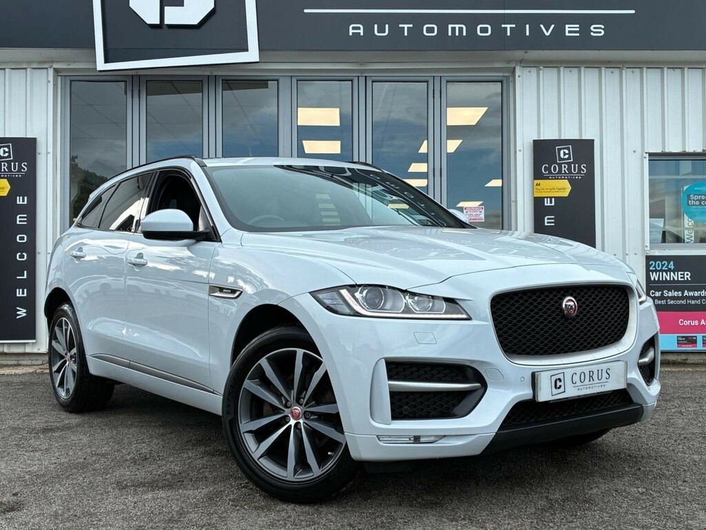 Jaguar F-Pace Suv 2.0 D180 R-sport Awd Euro 6 Ss 20 OY67XFM White #4