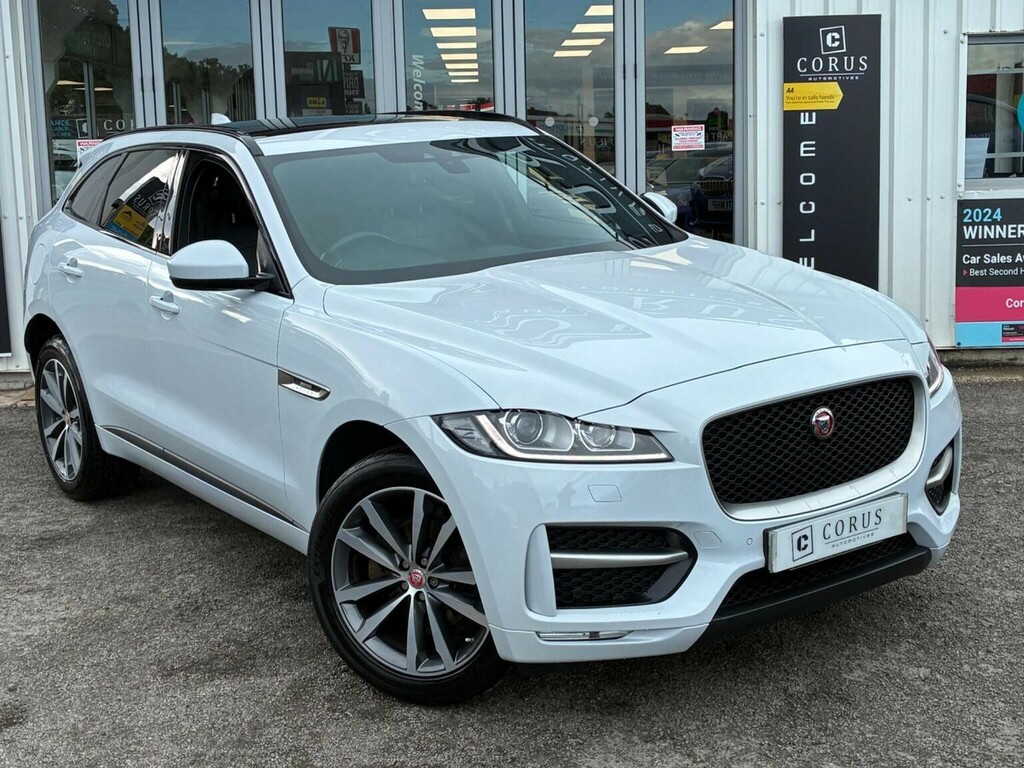 Jaguar F-Pace Suv 2.0 D180 R-sport Awd Euro 6 Ss 20 OY67XFM White #5