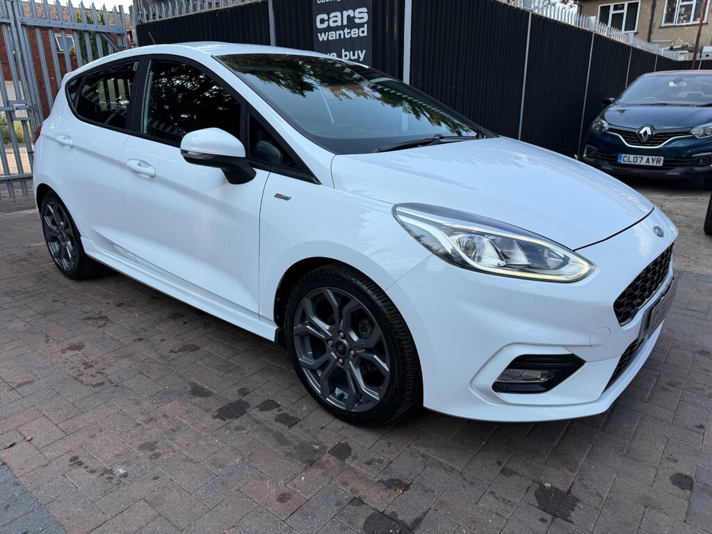Ford Fiesta 1.0T Ecoboost Gpf St-line Hatchback Man White #2