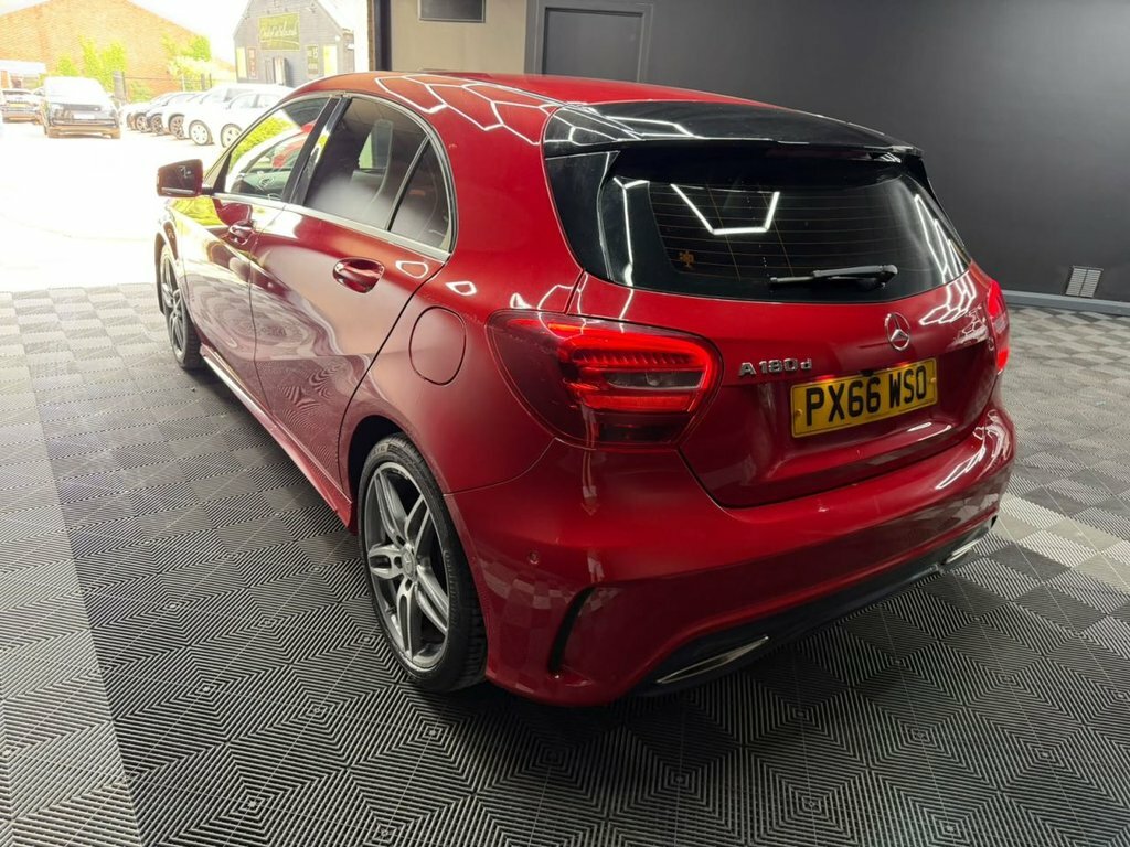 Mercedes-Benz A Class 1.5 A180d Amg Line Executive Hatchback Diese PX66WSO Red #5