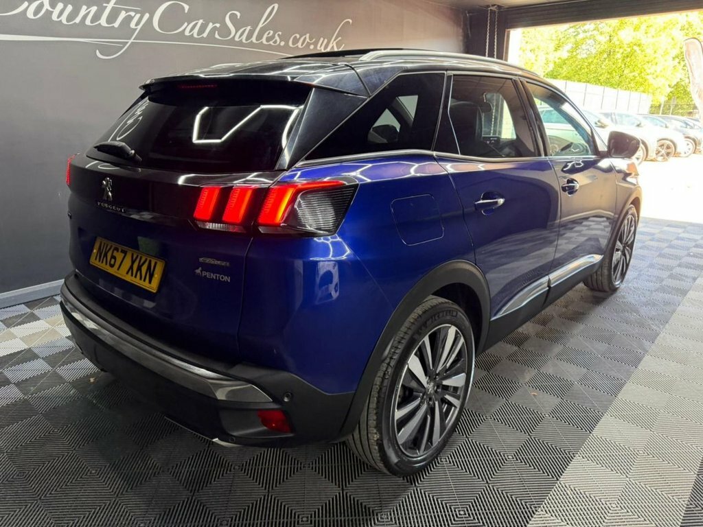 Peugeot 3008 1.2 Puretech Gt Line Suv Euro 6 NK67XKN Blue #3