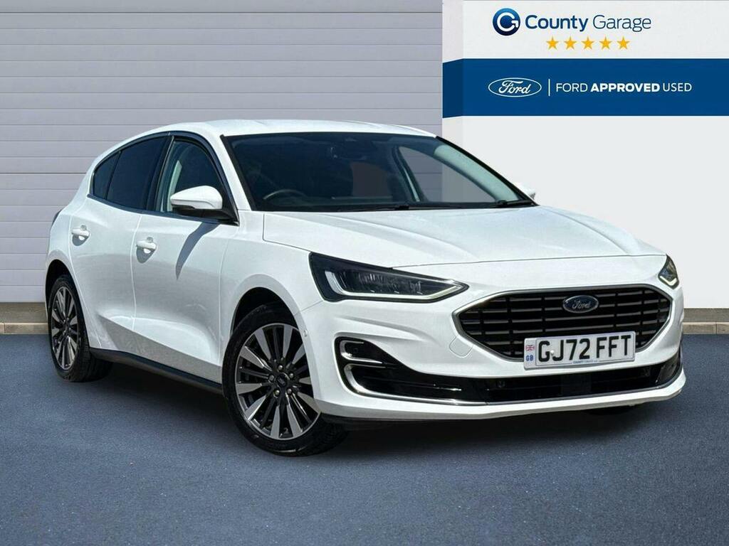Ford Focus 1.0T Ecoboost Mhev Titanium Vignale Hatchback White