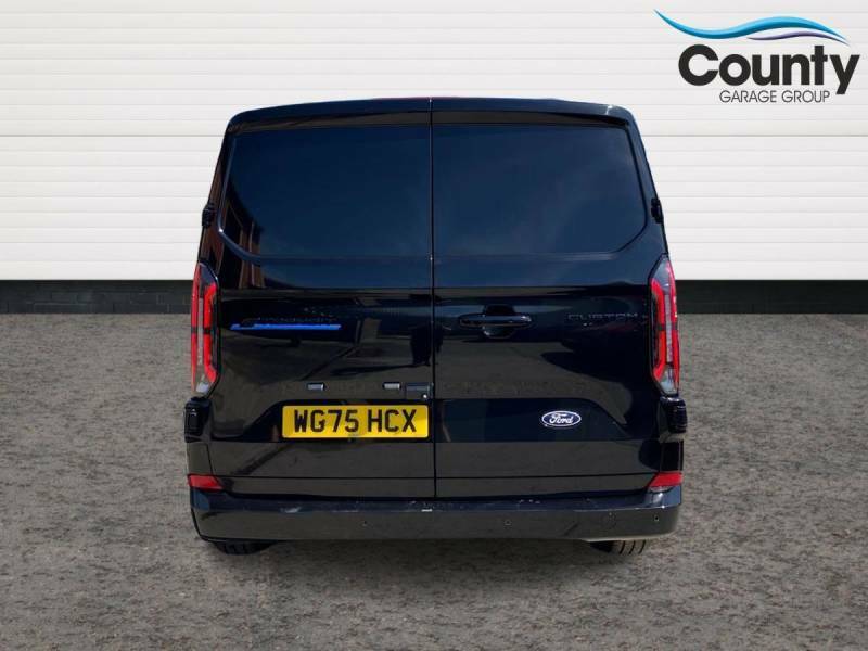Ford Transit Custom 100Kw 65Kwh H1 Van Limited WG75HCX Black #6