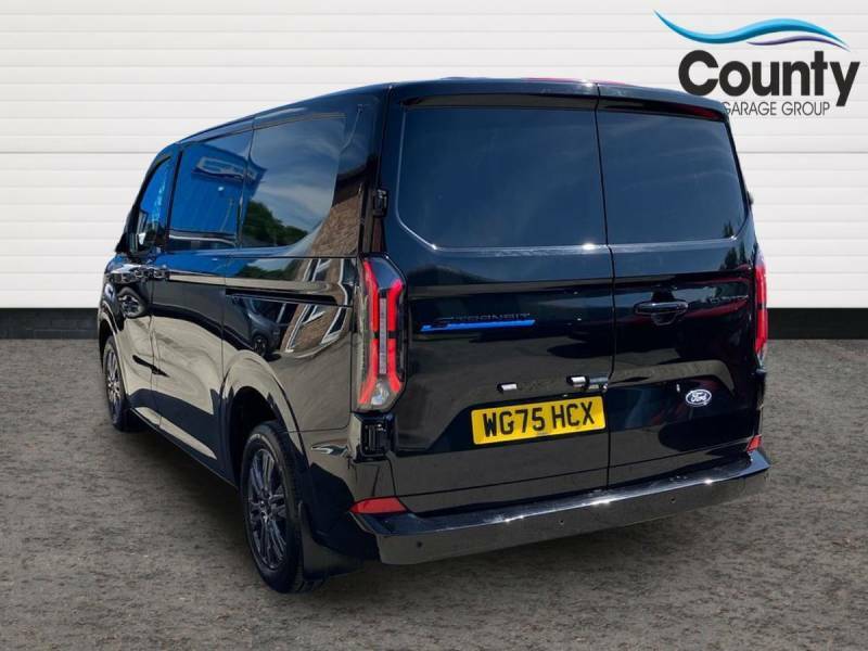 Ford Transit Custom 100Kw 65Kwh H1 Van Limited WG75HCX Black #2