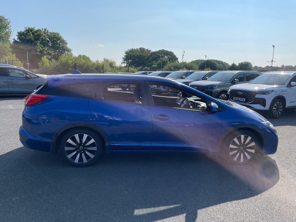 Honda Civic 1.6 I-dtec Sr Tourer Euro 5 Ss FV16KFL Blue #6