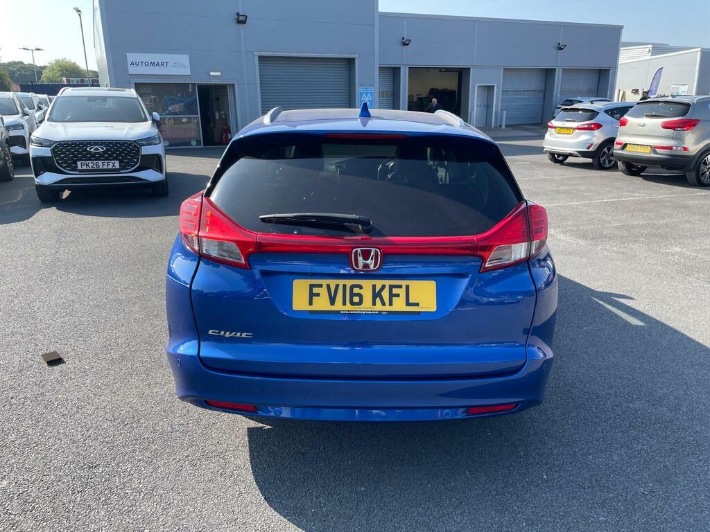 Honda Civic 1.6 I-dtec Sr Tourer Euro 5 Ss FV16KFL Blue #4