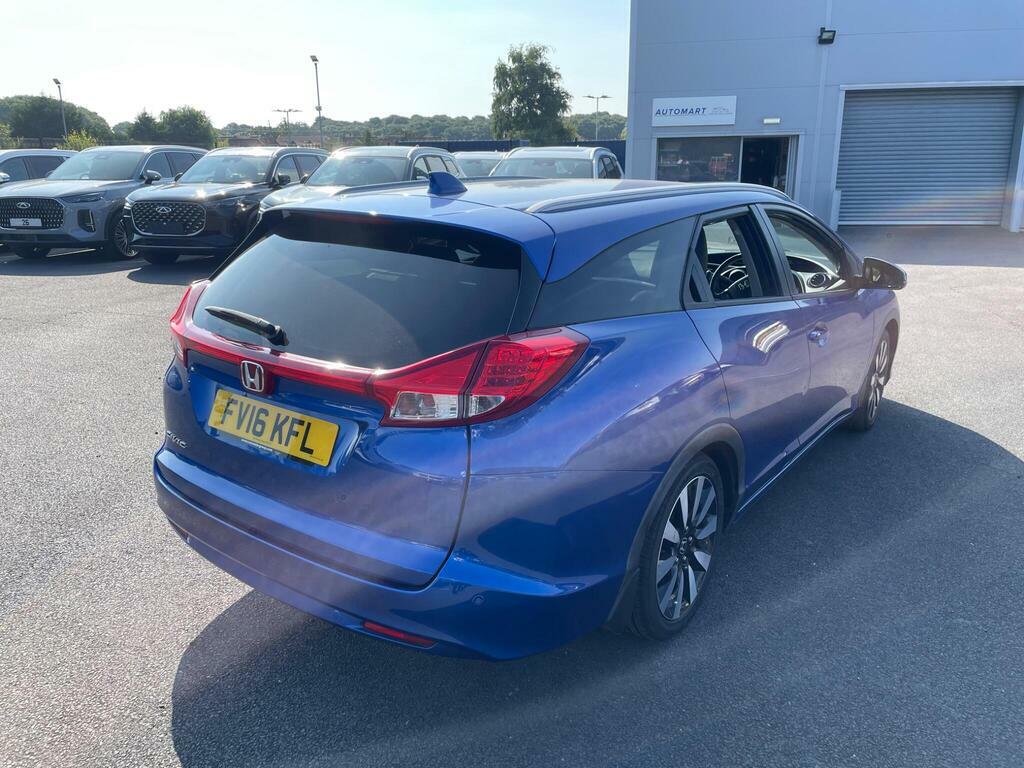 Honda Civic 1.6 I-dtec Sr Tourer Euro 5 Ss FV16KFL Blue #5