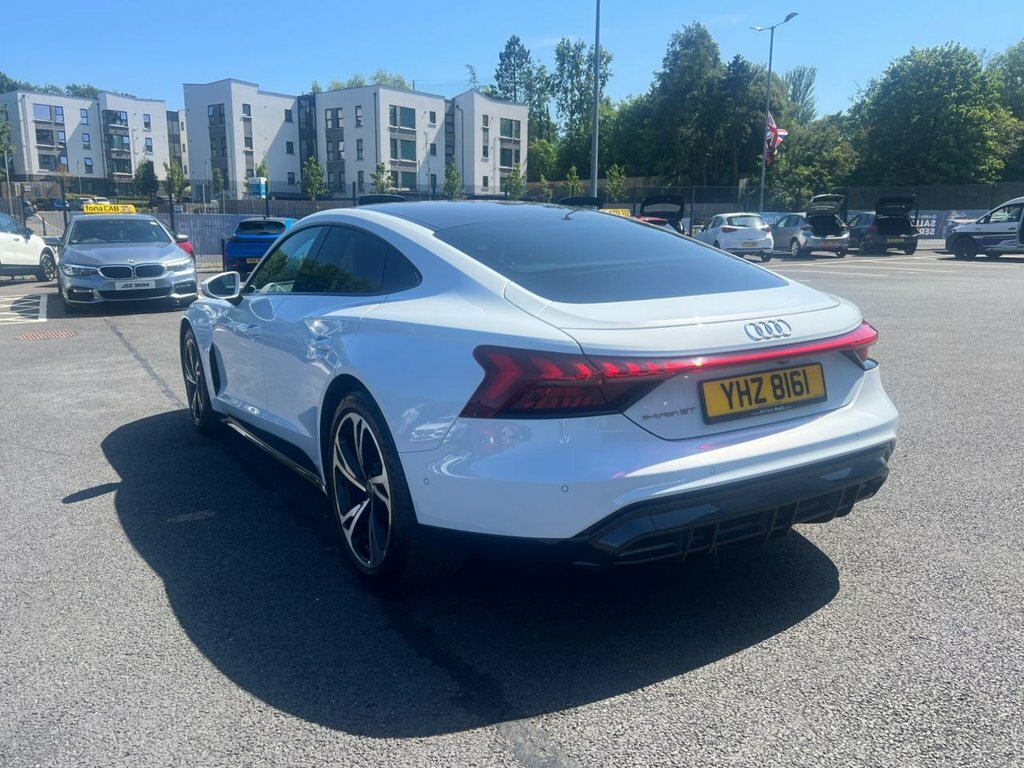 Audi E Tron GT Saloon YHZ8161 White #4