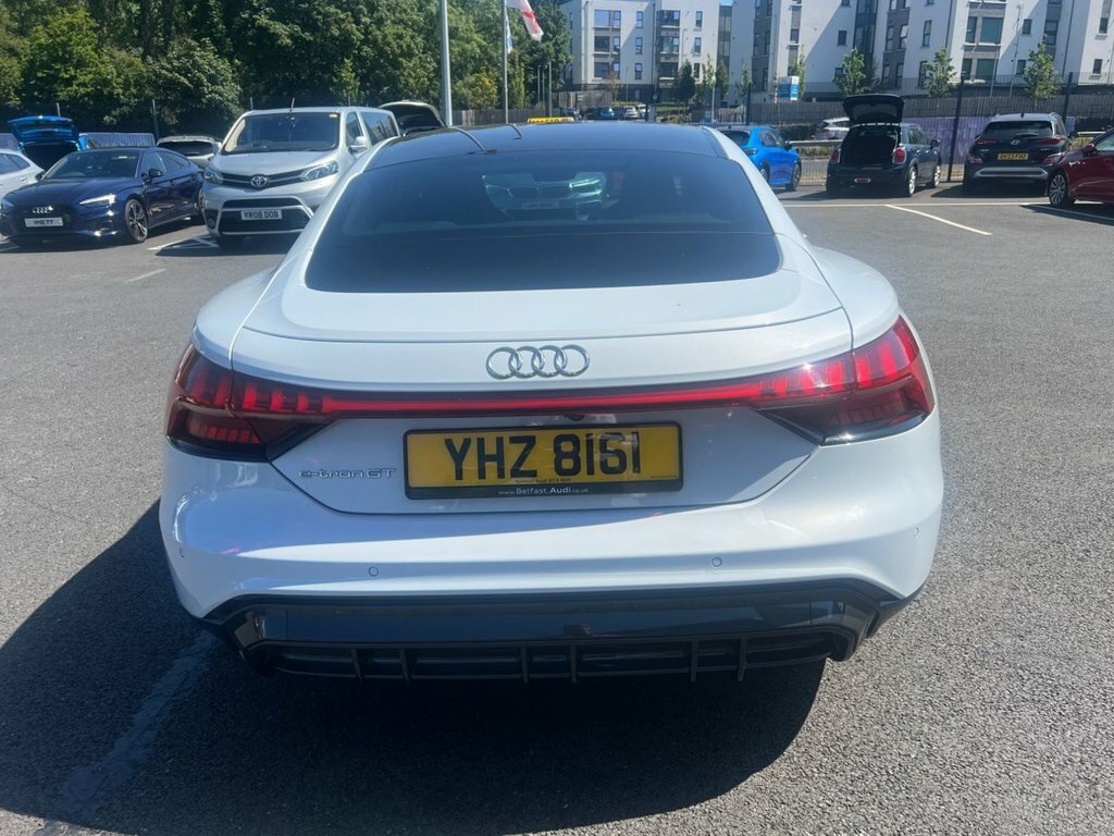 Audi E Tron GT Saloon YHZ8161 White #5