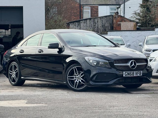 Mercedes-Benz CLA Class 2018 1.6 Cla180 Amg Line Edition Coupe Euro 6 Ss GN68VFB Black #4