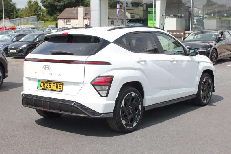 Hyundai Kona 160Kw N Line 65Kwh - 2025 Gm25pwe GM25PWE White #4