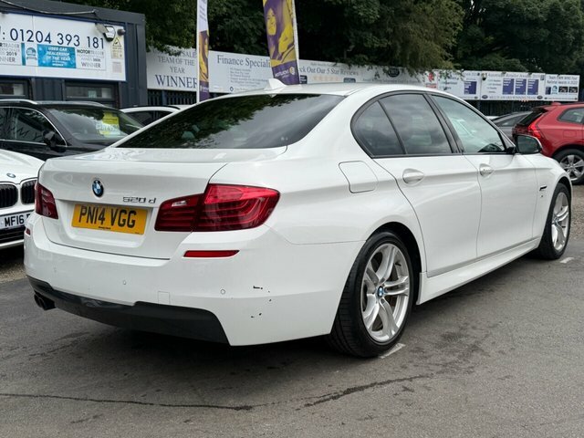 BMW 5 Series 2.0 520D M Sport Saloon Euro 6 S White #4