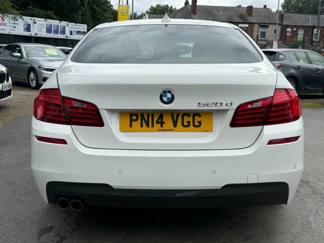 BMW 5 Series 2.0 520D M Sport Saloon Euro 6 S White #5