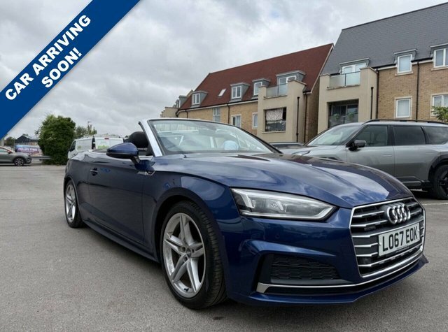 Audi A5 2.0 Tdi S Line Convertible S Tronic Qua Blue