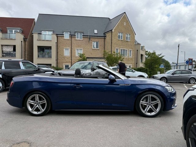 Audi A5 2.0 Tdi S Line Convertible S Tronic Qua Blue #2