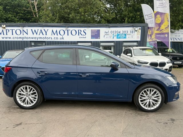Seat Leon 1.6 Tdi Se Dynamic Technology Hatchback CX68OVA Blue #3